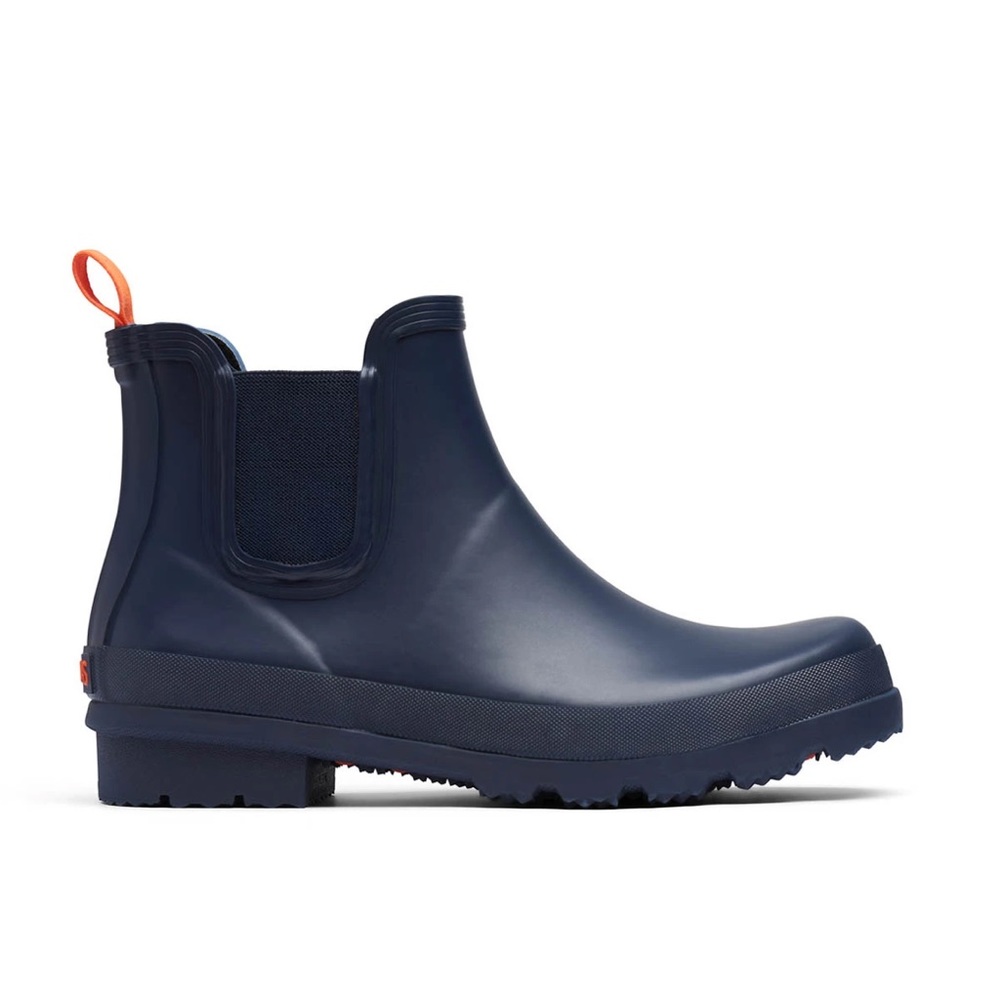 Swims women’s rain boot in navy/orange combo